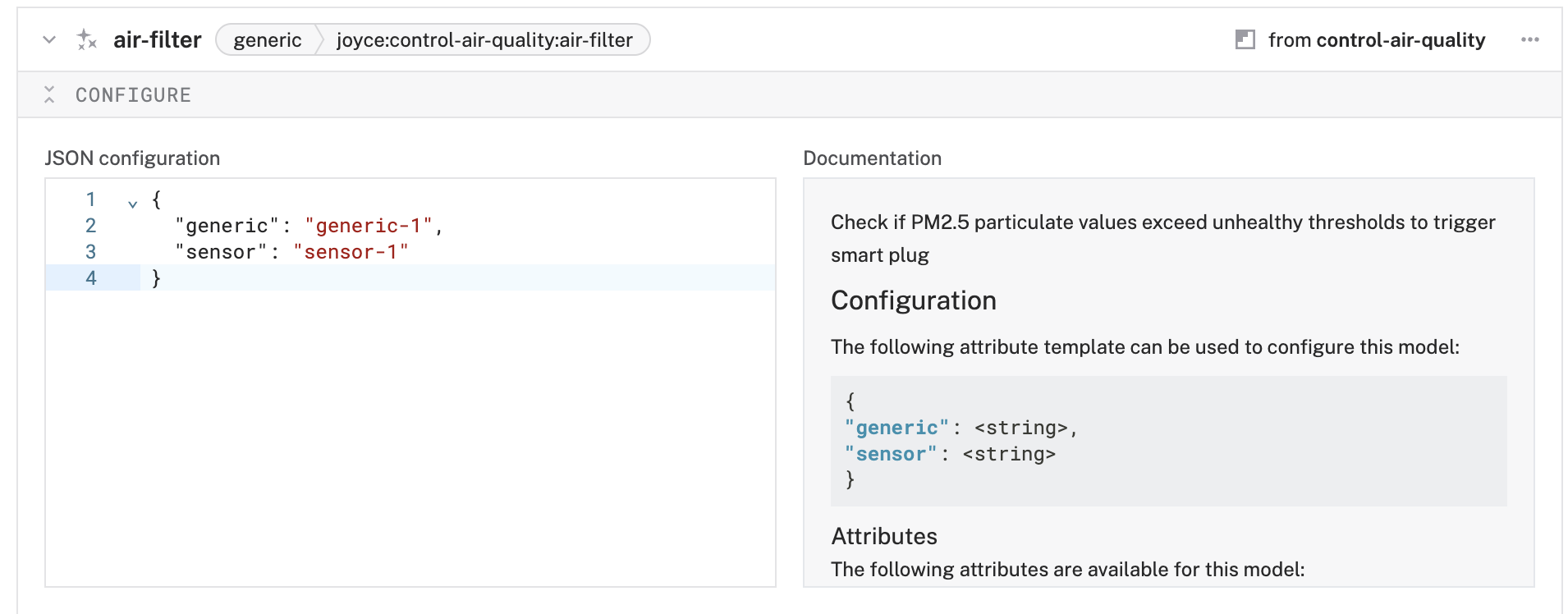 configure control module