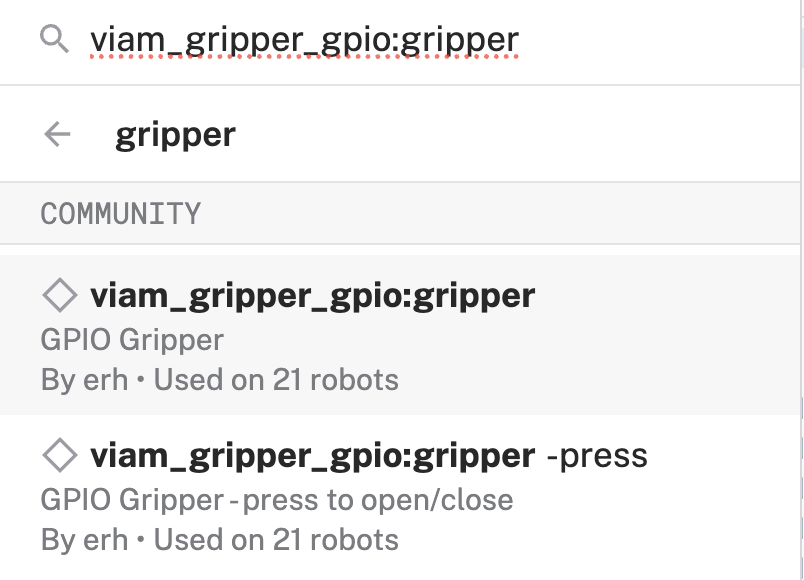 find gripper module