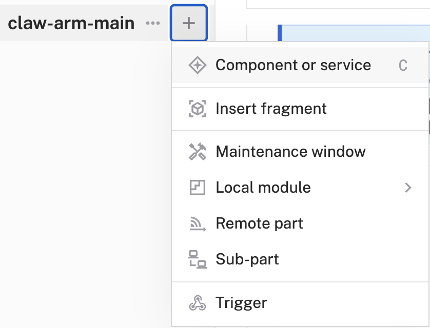 select component or service