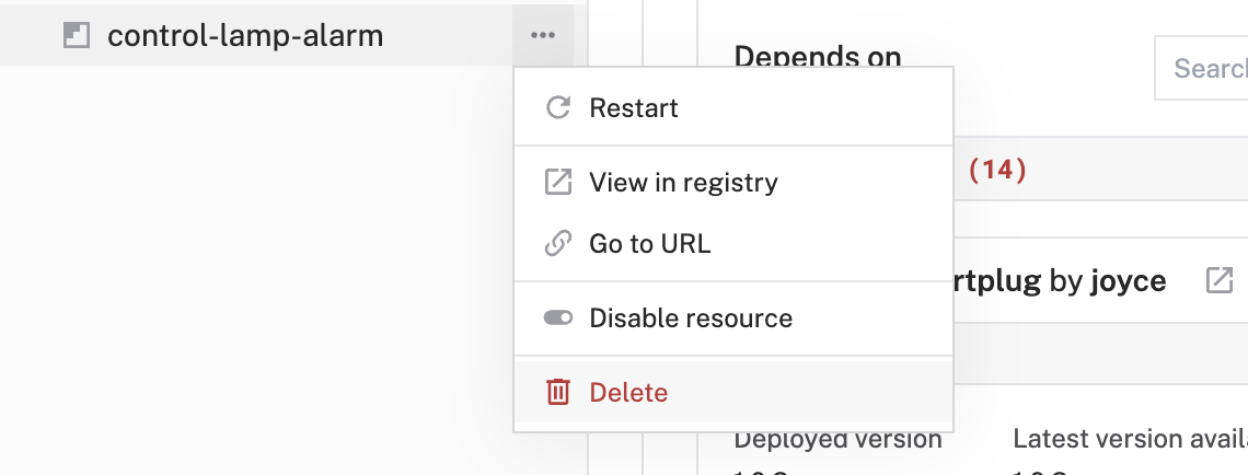 delete local module