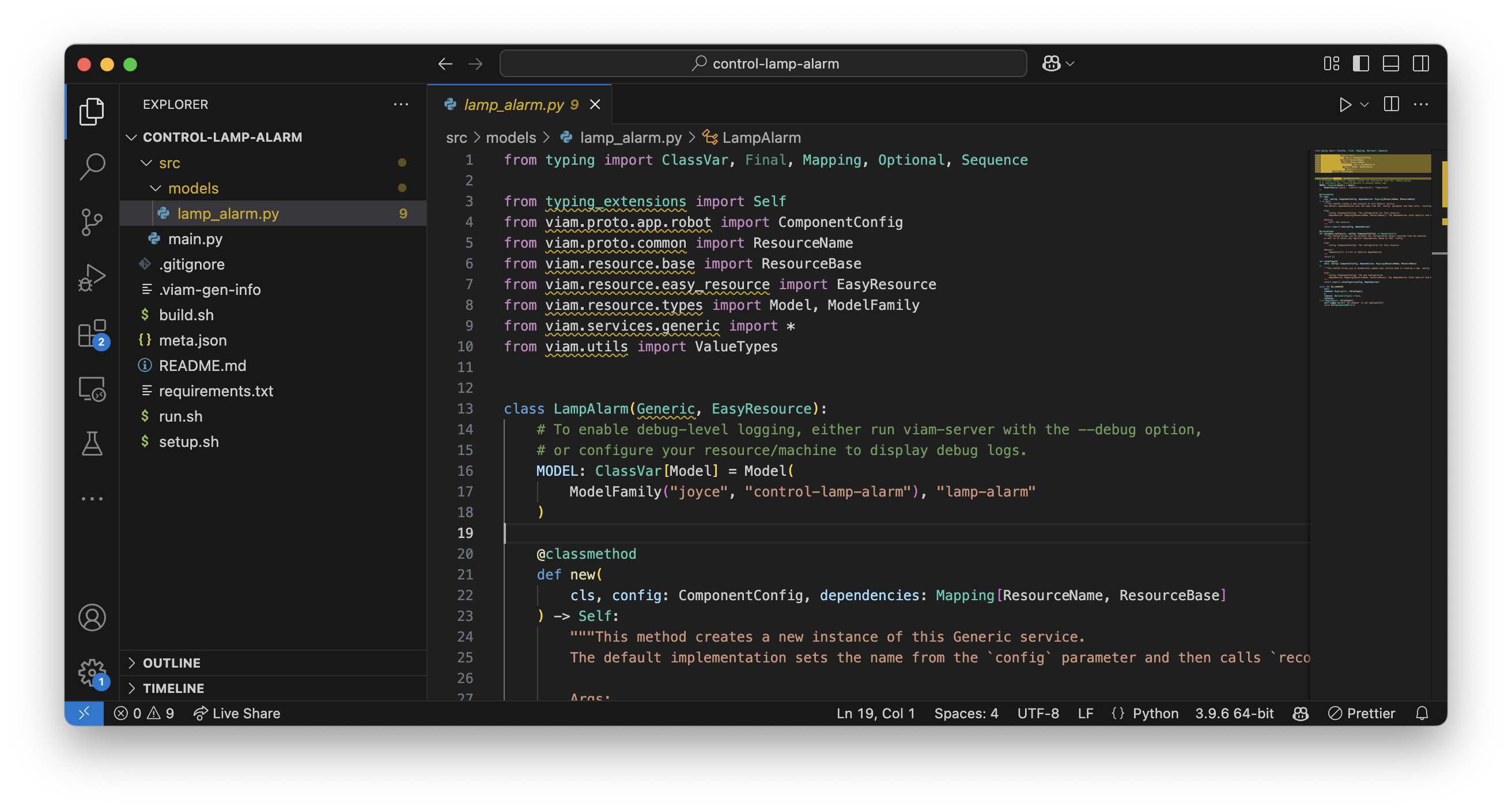 generated code files