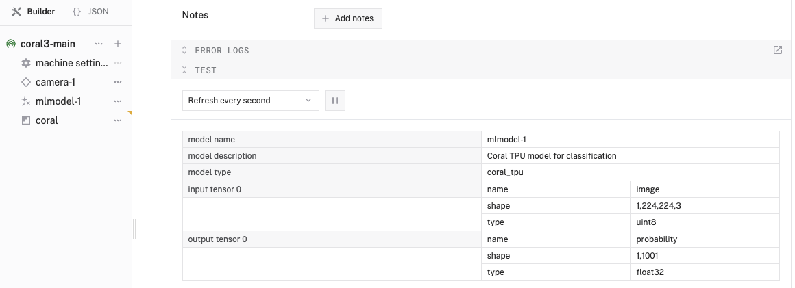 test ML model service