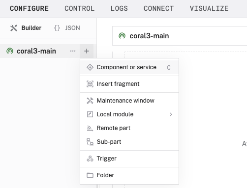 select component or service