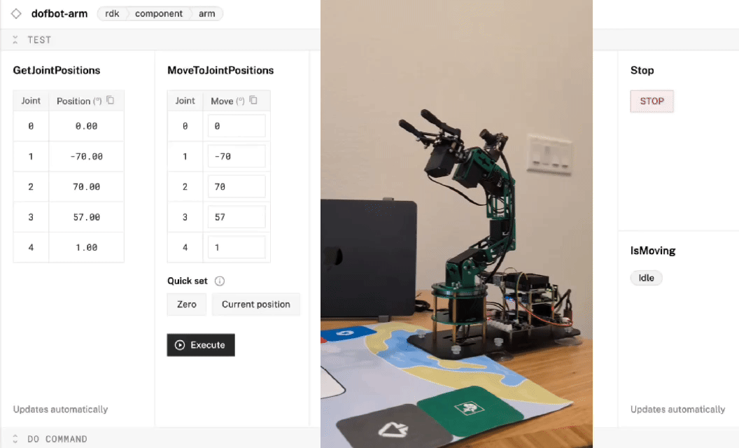 GIF of testing arm joint movement