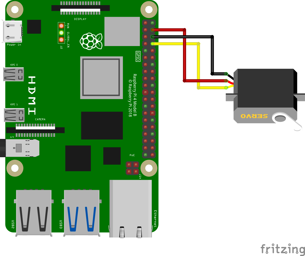 wiring photo for servo