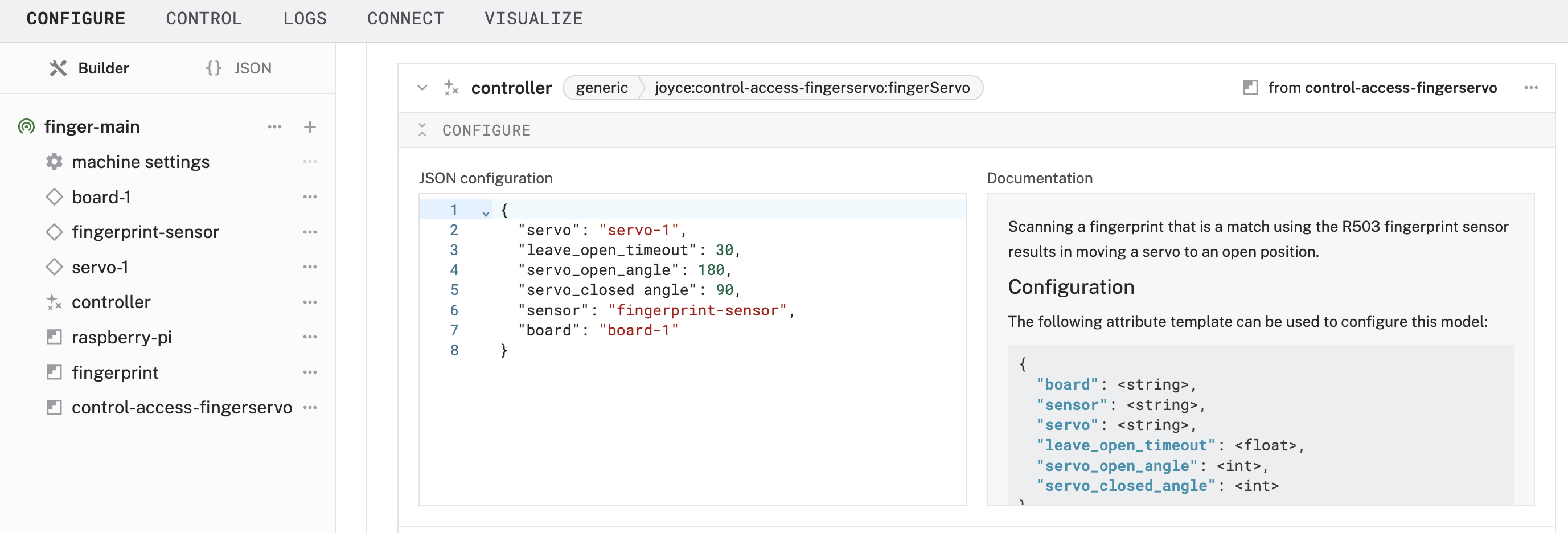 configure control module