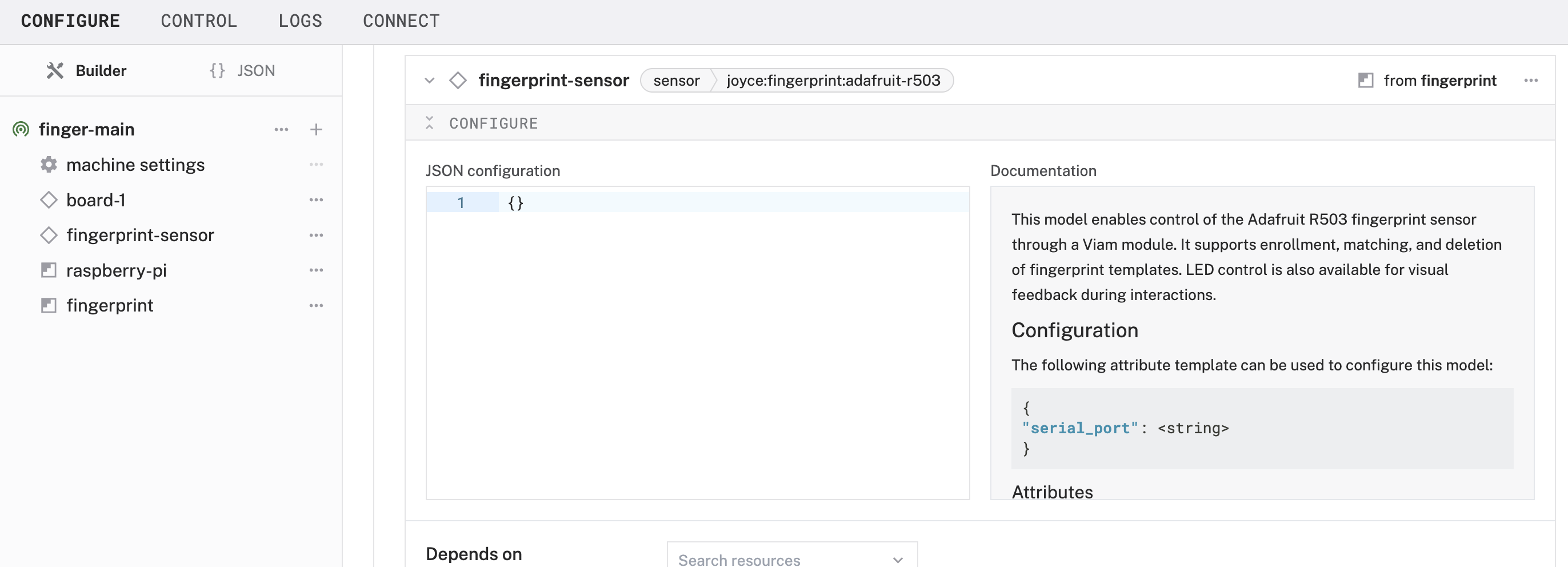 added sensor