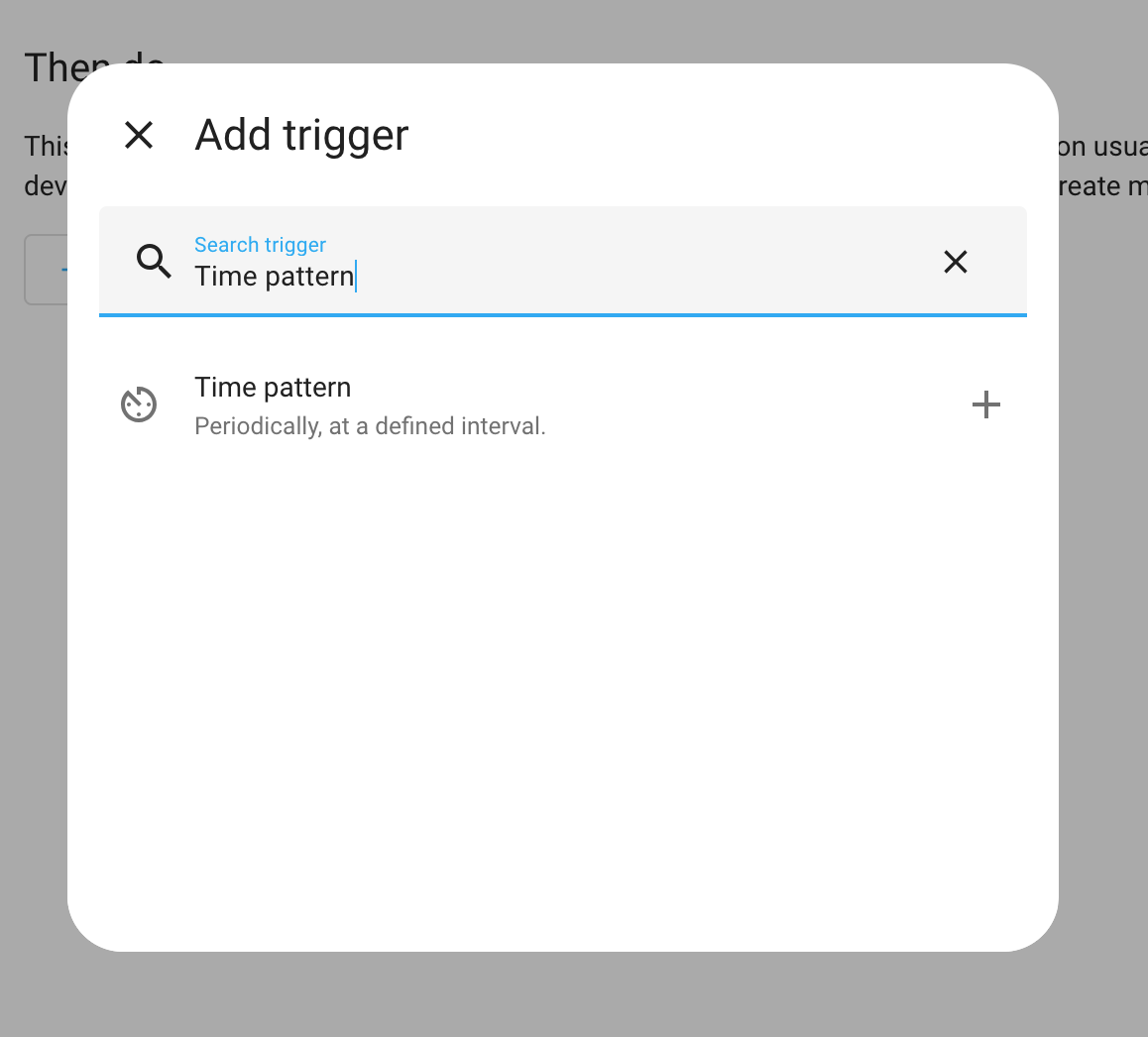 time pattern trigger