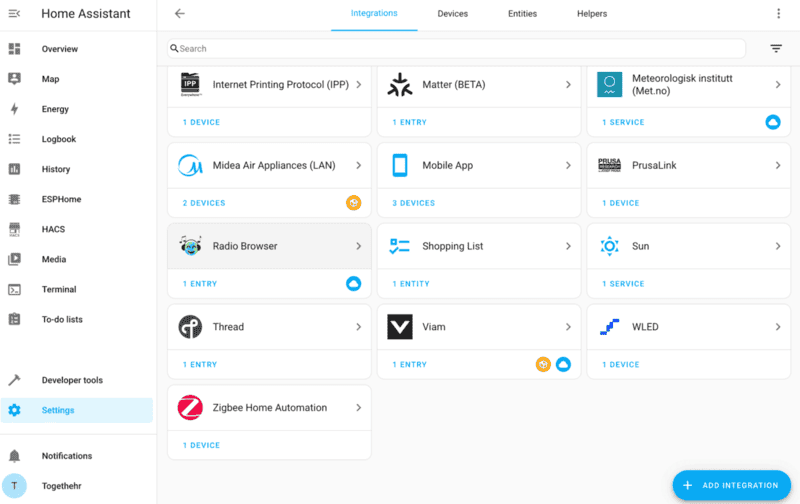 Viam integration in dashboard