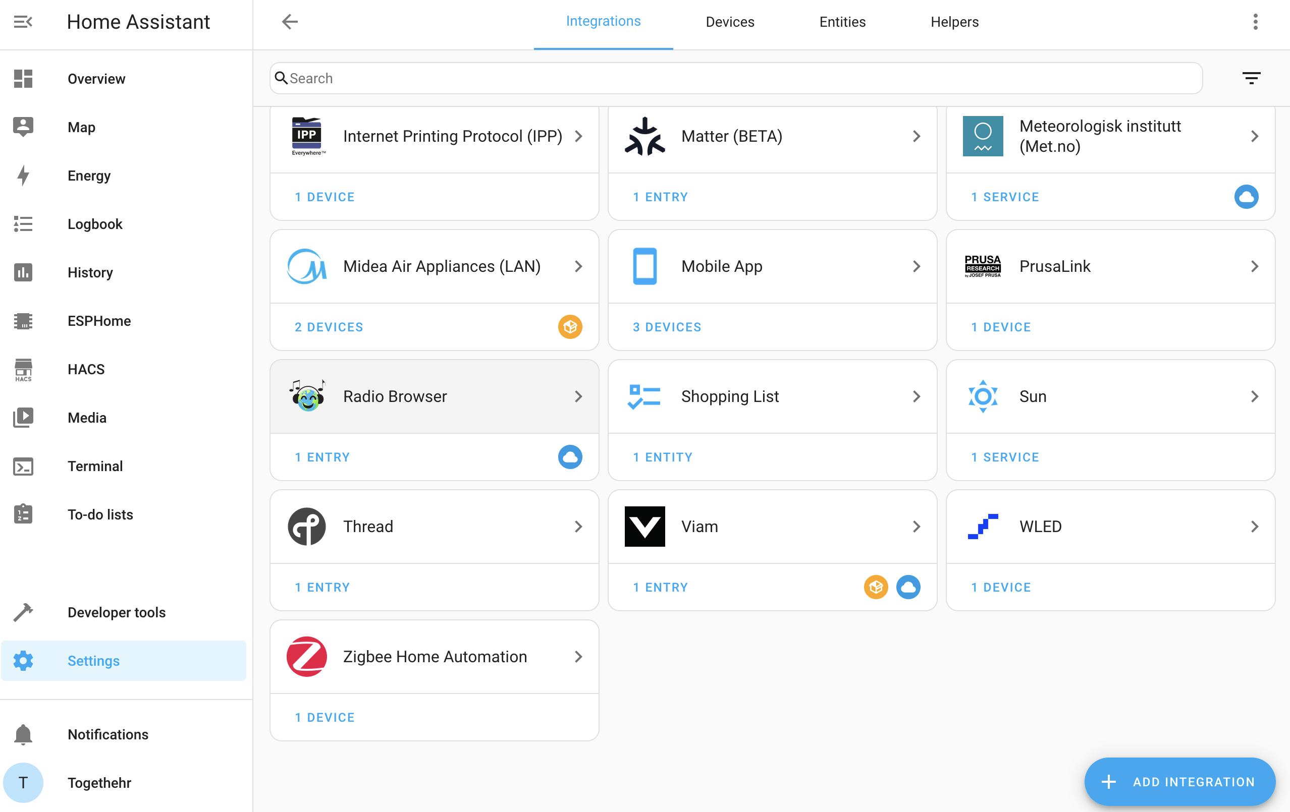 Viam integration in dashboard