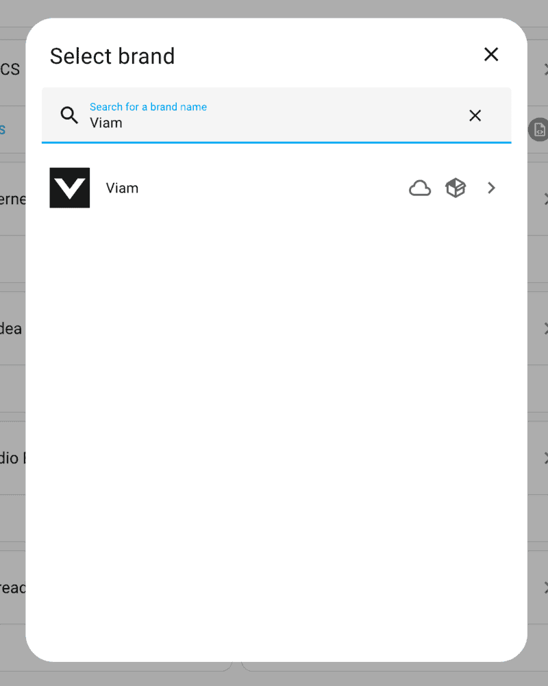 search for Viam integration