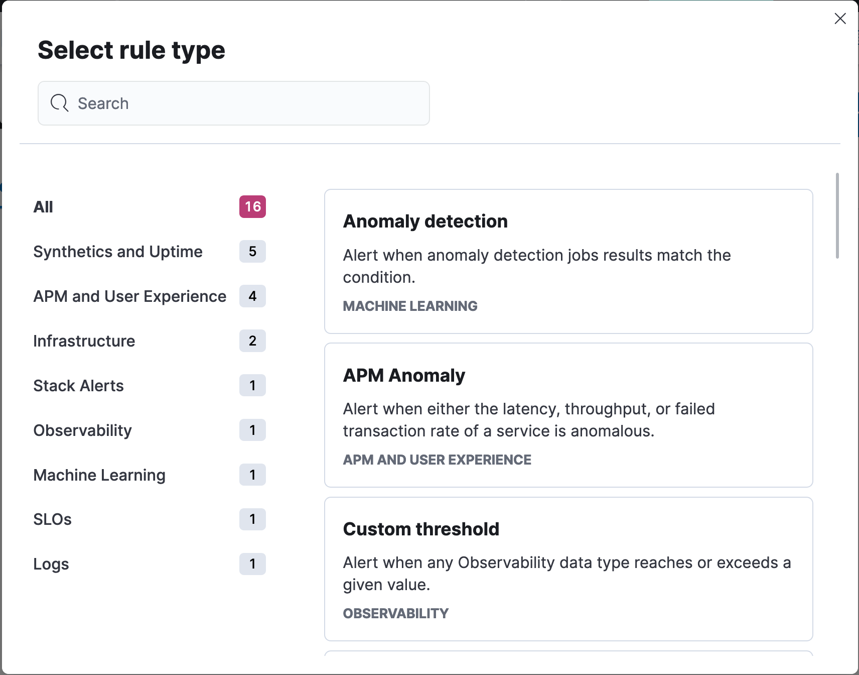 select custom threshold