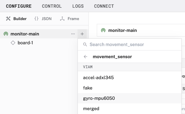 select movement sensor module