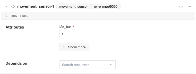 configure sensor