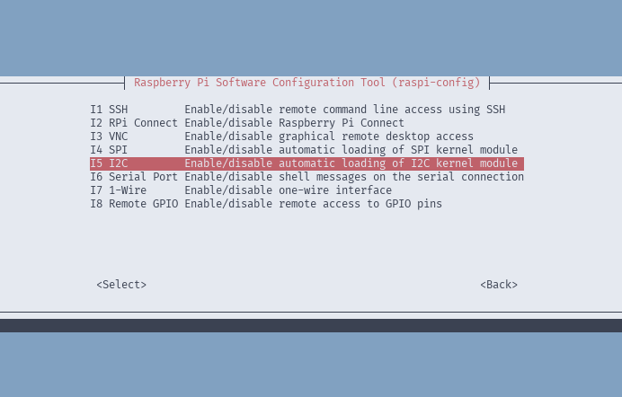 enable I2C