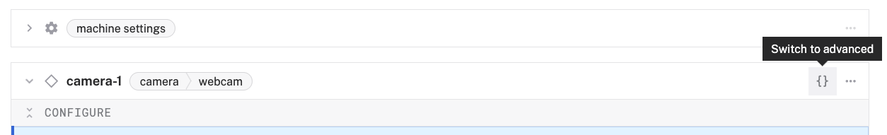 switch configuration mode