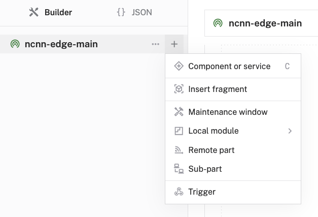 select component or service