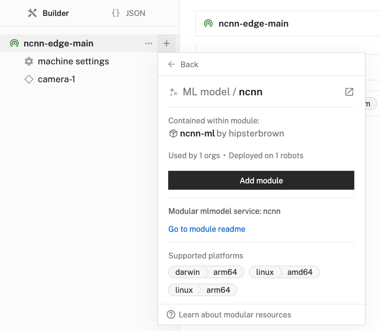 add ncnn ML model service