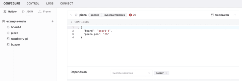 configure piezo