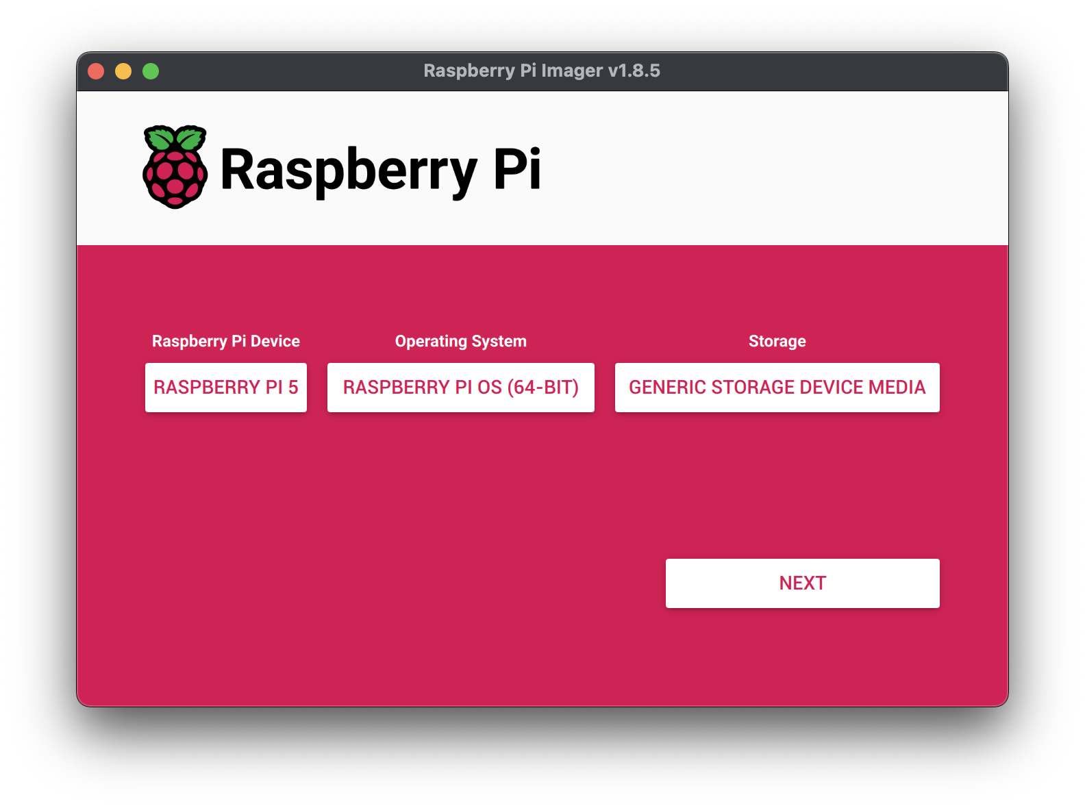 raspberry pi storage