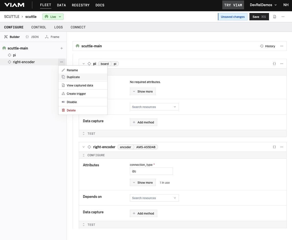 duplicate encoder component