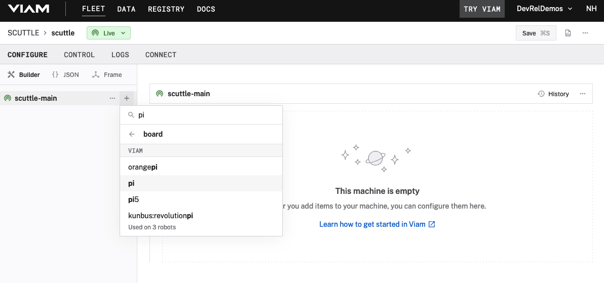 component search for pi