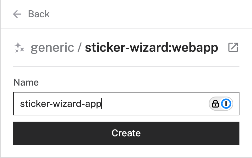 Add sticker wizard app module