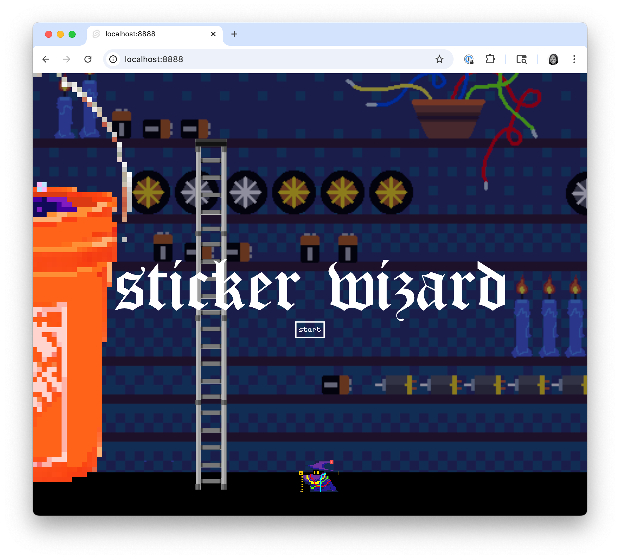 Sticker Wizard App hosted on own web server