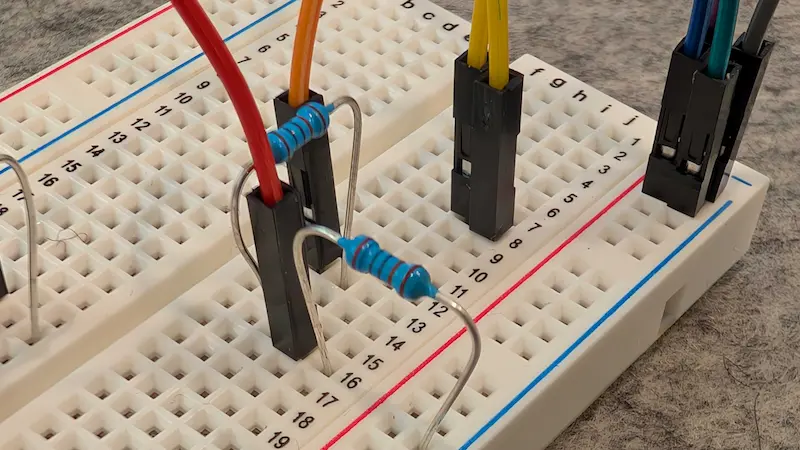 ultrasonic resistors wiring