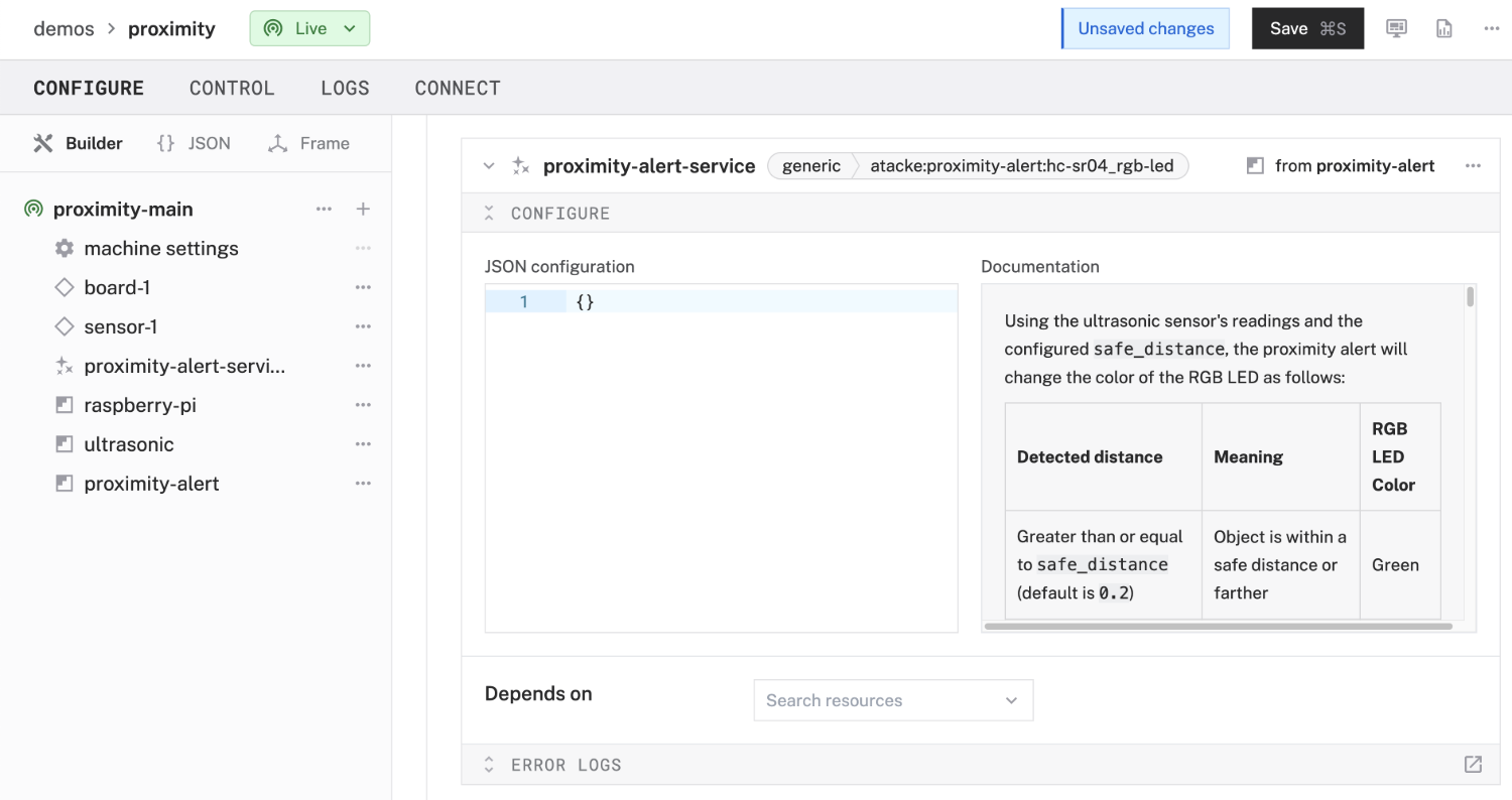 added proximity alert service