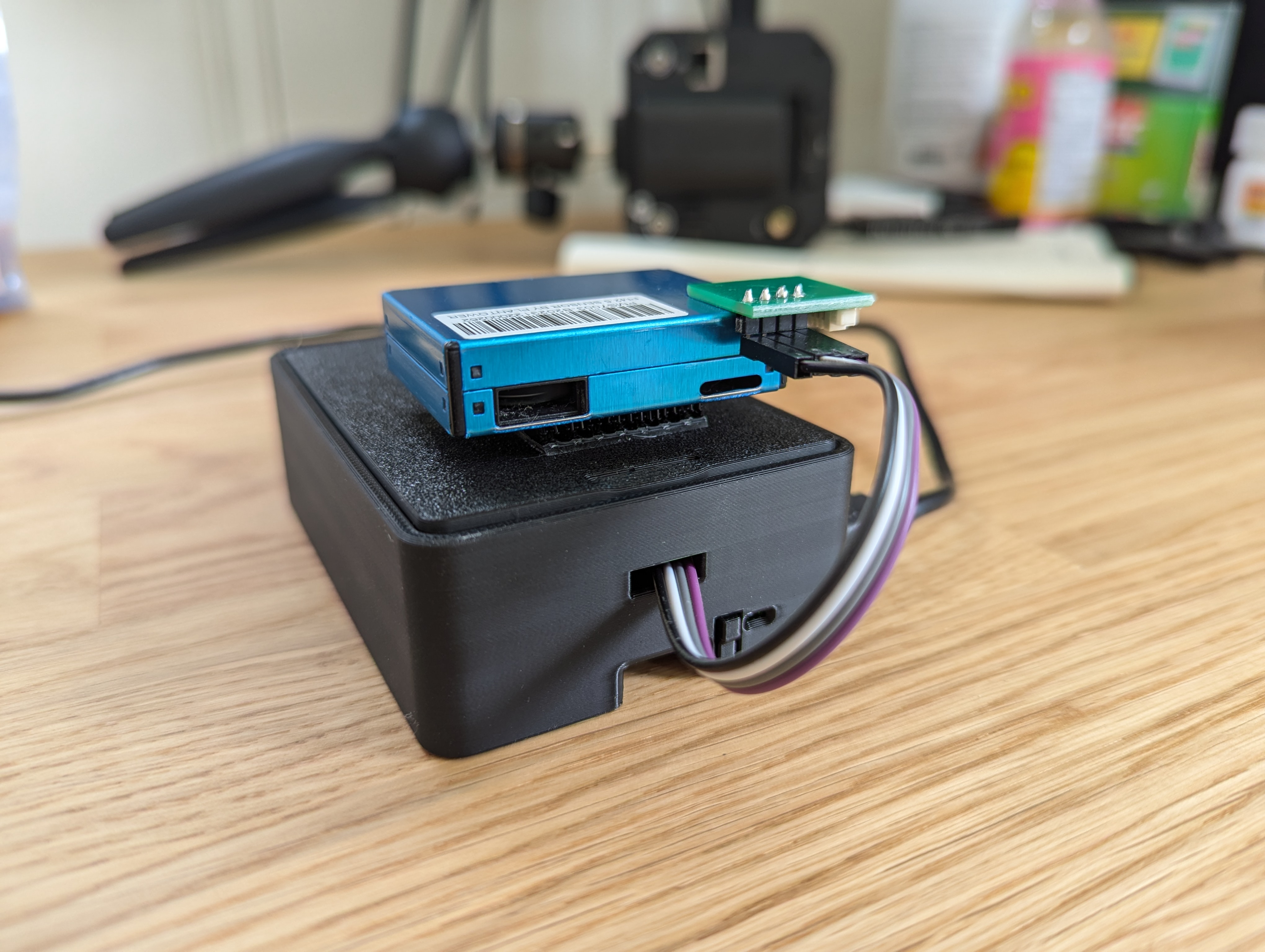 photo of Pi and sensor enclosure