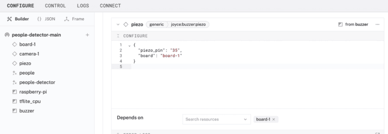 configure piezo