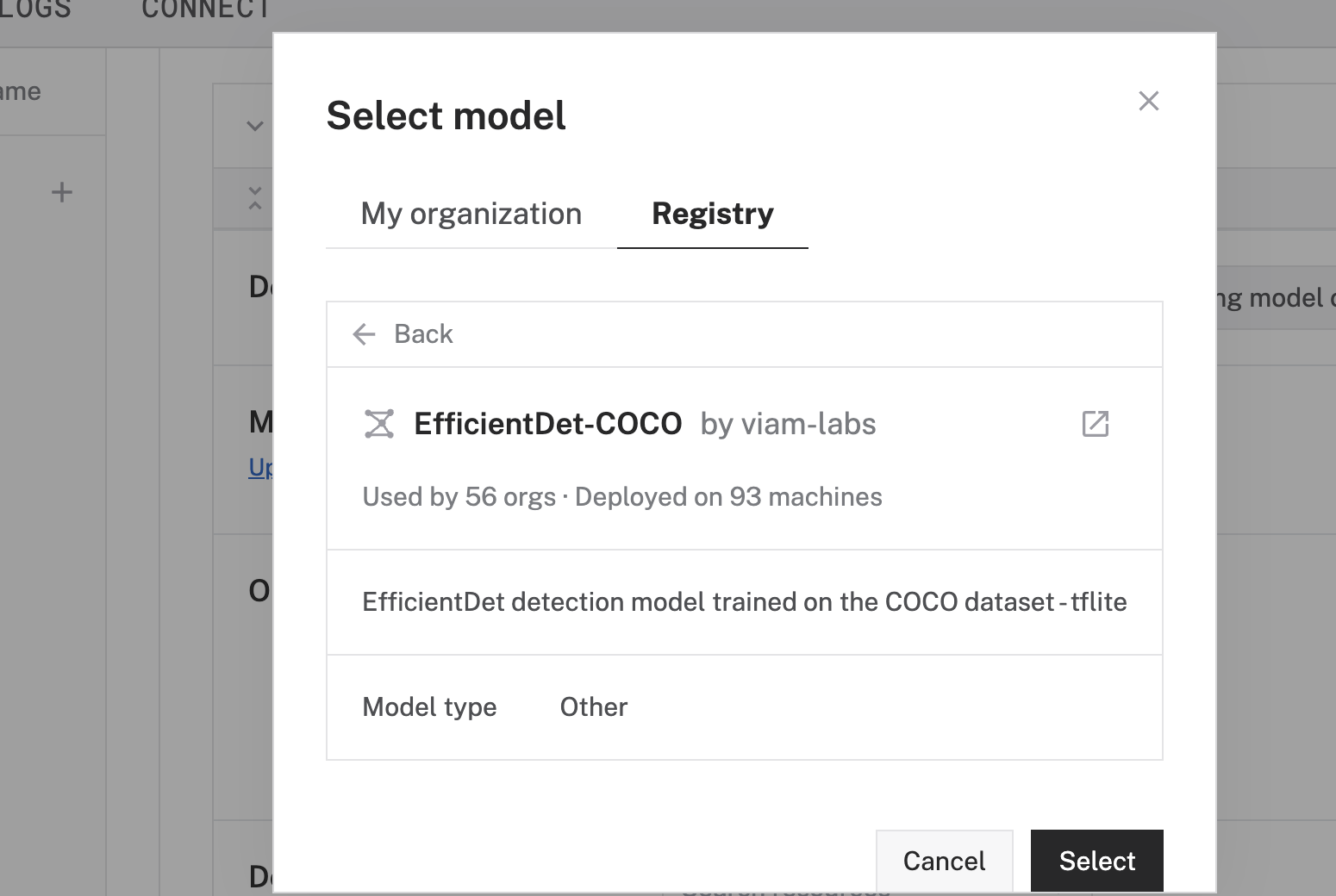 select ML model