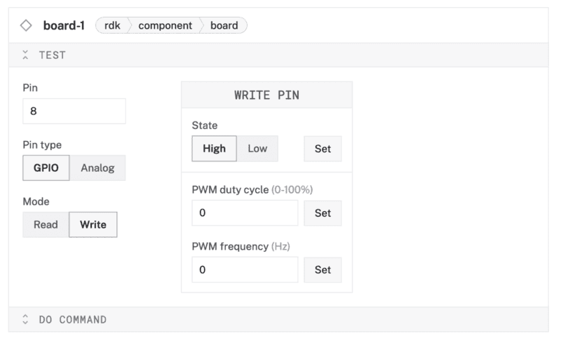 write GPIO